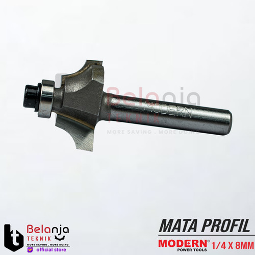 MODERN Mata Pisau Trimmer 1/4 x 8 mm Mata Profil Beading Bit ORIGINAL