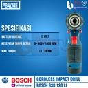 Bosch Bor Impact Baterai GSB 120 Li GEN 3 dengan Mata Bor 41pcs X-line