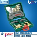 Bosch Mata Bor Kombinasi X-line Set 41 pcs Titanium Plus Obeng Tangan