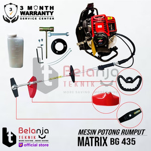 MATRIX Mesin Potong Rumput Gendong BG 435 BG435 4 TAK GX 35 TERMURAH