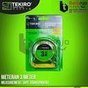 TEKIRO Meteran Transparan 3 M Roll Matic Meter 3 Meter Tekiro