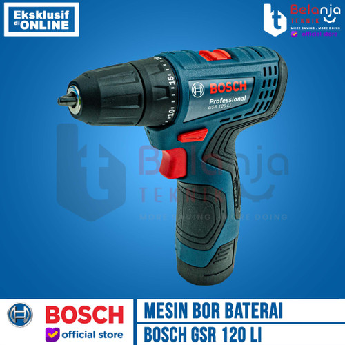 Bosch Bor Obeng Baterai GSR 120 LI GEN 3 PLUS Mata Bor 43 PC GSR120LI