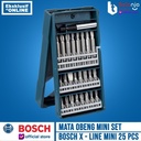 BOSCH MATA OBENG SET MINI 25 PCS X-LINE SCREWDRIVER BITS SET 25 PCS