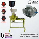 Mesin Gilingan Kedelai-Tahu 8'' PMJ + Elektro Motor 1,5HP 1Phase 4Pole
