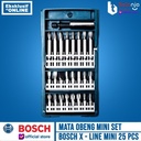 BOSCH MATA OBENG SET MINI 25 PCS X-LINE SCREWDRIVER BITS SET 25 PCS