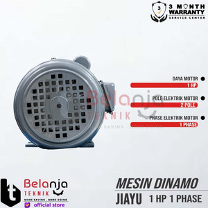 Mesin Dinamo - Electro Motor Jiayu 1 HP 1 Phase 2 Pole 2800 RPM 1HP