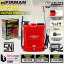 Mesin Sprayer Firman FKS 18 A Manual Elektrik Alat Semprot Hama Desinfektan FKS18A Merah