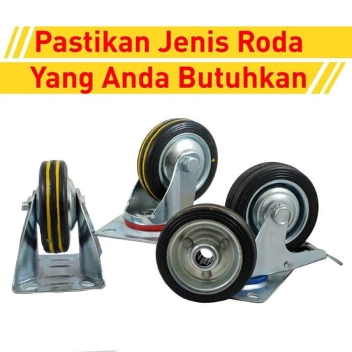 Roda 4 Inchi Hidup dan Mati Set
