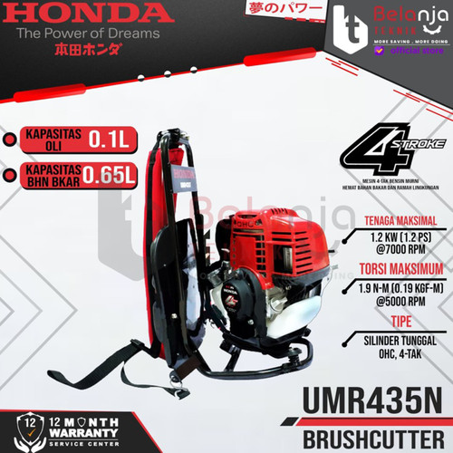 Mesin Potong Rumput Gendong Honda UMR435N + Weeding Head Penggembur
