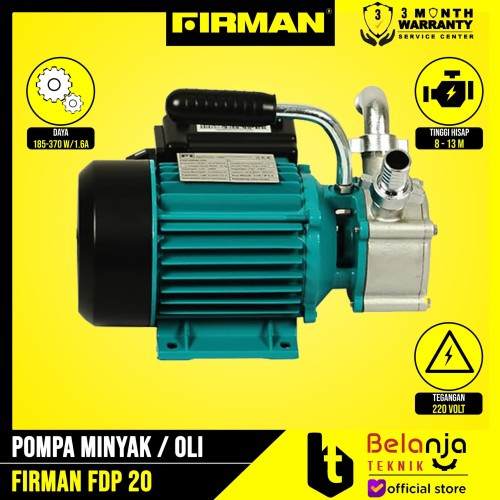 Firman FDP-20 HD Pompa Cairan Kental Solar Minyak Oli FDP20HD