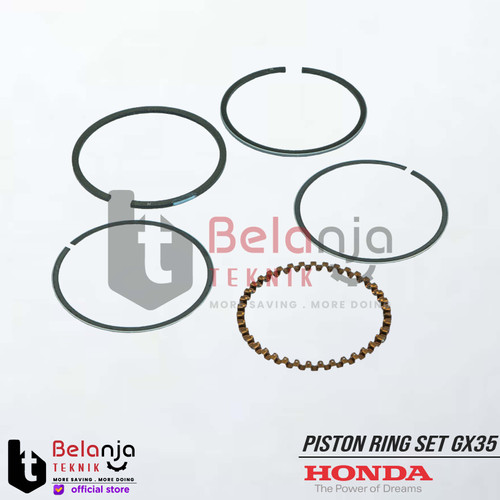 Piston Ring Set Std GX-35 Honda - Sparepart Mesin Potong Rumput