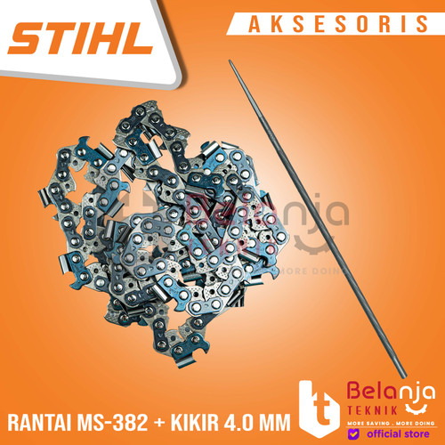 Stihl Rantai Belah Chainsaw MS 382 20 Inch 36T Plus Kikir 4.0 mm