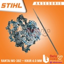 Stihl Rantai Belah Chainsaw MS 382 20 Inch 36T Plus Kikir 4.0 mm