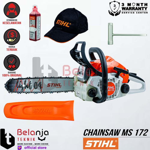 STIHL Chainsaw MS 170 14 Inch Mesin Potong Kayu MS170 Gergaji Kayu 14"