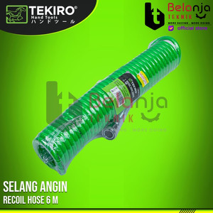 TEKIRO RECOIL HOSE 6 METER SELANG ANGIN KOMPRESOR HIJAU 6 MTR TEKIRO
