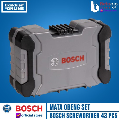 BOSCH MATA OBENG SET 43 PCS / Screwdriver Set 43PCS PH PZ ORIGINAL
