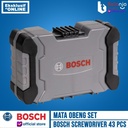 BOSCH MATA OBENG SET 43 PCS / Screwdriver Set 43PCS PH PZ ORIGINAL