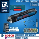BOSCH GO Gen 3 Mesin Obeng Baterai Cordless Screwdriver 3.6 Volt USB