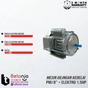 Mesin Gilingan Kedelai-Tahu 8'' PMJ + Elektro Motor 1,5HP 1Phase 4Pole