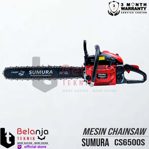 SUMURA Chainsaw CS 6500 S Mesin Gergaji Rantai CS6500S 22 Inch TERMURA
