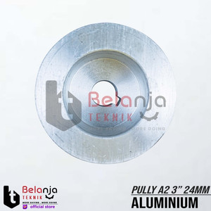Pully Alumunium A 2 Jalur 3" As 24 mm Pulley Puli A1 3 Inch As 24mm