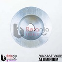 Pully Alumunium A 2 Jalur 3" As 24 mm Pulley Puli A1 3 Inch As 24mm