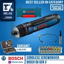 BOSCH GO Gen 3 Mesin Obeng Baterai Cordless Screwdriver 3.6 Volt USB