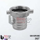 Sok Kopling Drat Dalam Aluminium Ukuran 2 inch X 2 inch 2X2"