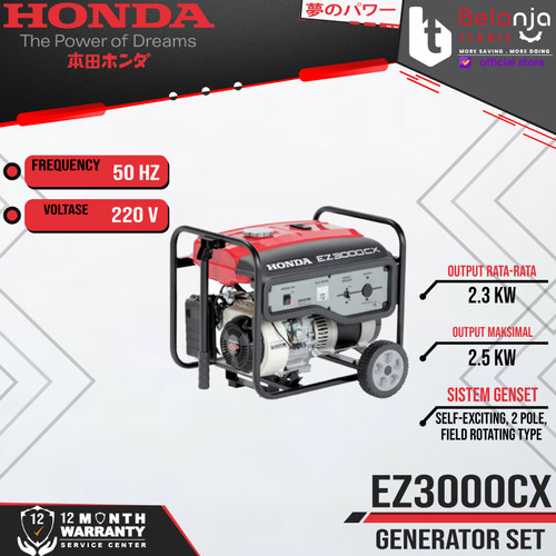 Mesin Genset Honda EZ 3000 CX 2000 Watt Generator Set EZ3000CX