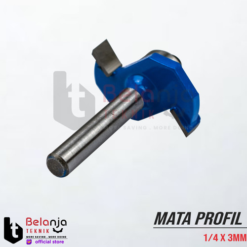 Mata Profil 1/4 x 3mm - AST - Slotting Bit 0.25 Inchi