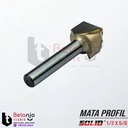 Solid Mata Profil 1/2 x 5/8 Vee Groove Bits 0.25 Inch 201-031