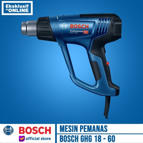 BOSCH Heat Gun GHG 18 - 60 Hot gun GHG18-60 PEMANAS 1800 WATT