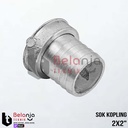Sok Kopling Drat Dalam Aluminium Ukuran 2 inch X 2 inch 2X2"
