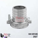 Sok Kopling Drat Dalam Aluminium Ukuran 2 inch X 2 inch 2X2"