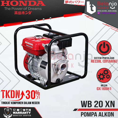 Mesin Pompa Air - Alkon Honda WB 20 XN 2 Inchi - 7.5 Meter