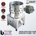 Mesin Cabut Bulu Ayam 10 Ekor + Elektro Motor 1 HP 1 Phase 4 Pole