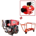 DONGFENG ALTERNATOR ST - 3KW & PENGGERAK DONGFENG R170A & RANGKA RODA