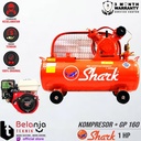 SHARK 1 HP -UNLOADER AIR COMPRESSOR-KOMPRESOR ANGIN & HONDA GP160