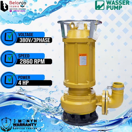 Mesin Pompa Air Pompa Celup Air Kotor Airlux 4 HP 3 Phase WQ 15-30-3