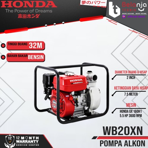 Mesin Pompa Air - Alkon Honda WB 20 XN 2 Inchi - 7.5 Meter