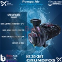 Grundfos Mesin Pompa Air Transfer Sentrifugal NS 30-36T 6 Meter 3Phase