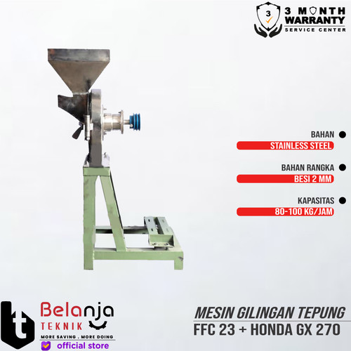 Mesin Gilingan Tepung FFC 23 Stainless + Engine Honda GX 270 Thailand
