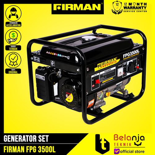 Genset Firman 2800 Watt 3500 VA FPG 3500 L Generator Set