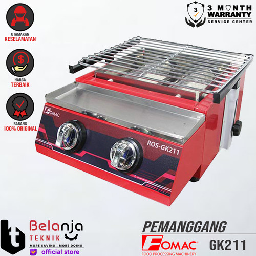 Fomac Pemanggang ROS GK 211 GAS ROASTER 2 Tungku Pemanggangan GK211