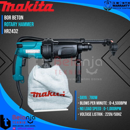 Bor Makita HR2432 / Bor Bebas Debu
