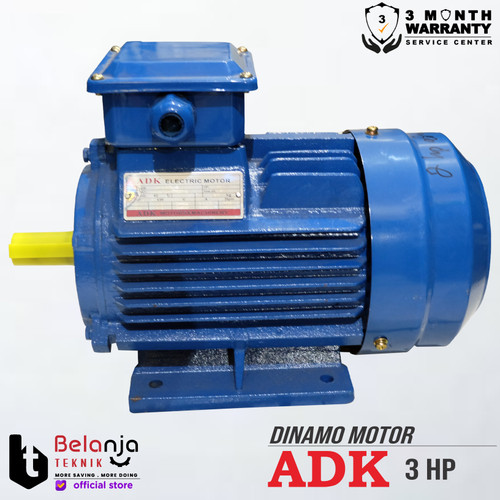 Mesin Dinamo - Electro Motor ADK 3 HP 1 Phase 4 Pole