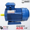 Mesin Dinamo - Electro Motor ADK 3 HP 1 Phase 4 Pole