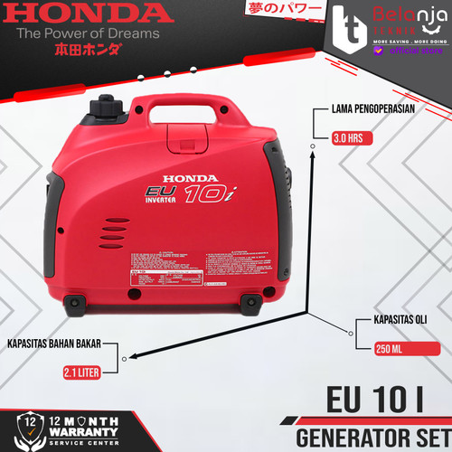 Mesin Genset Honda Silent EU 10I 900 Watt EU10I Generator Set EU 10 I