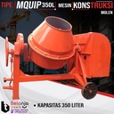 Mesin Molen Beton Semen 350 Liter MQuip + Mesin Diesel Jiang Fa R175