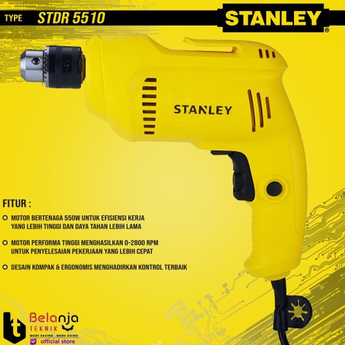 STANLEY Rotary Drill 10MM STDR5510 Mesin Bor Tangan STDR 5510 10 MM